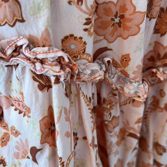 Women’s midi summer dress, XS, AUS size 6, flowy summer dress, coral/peach color - Picture 10 of 10